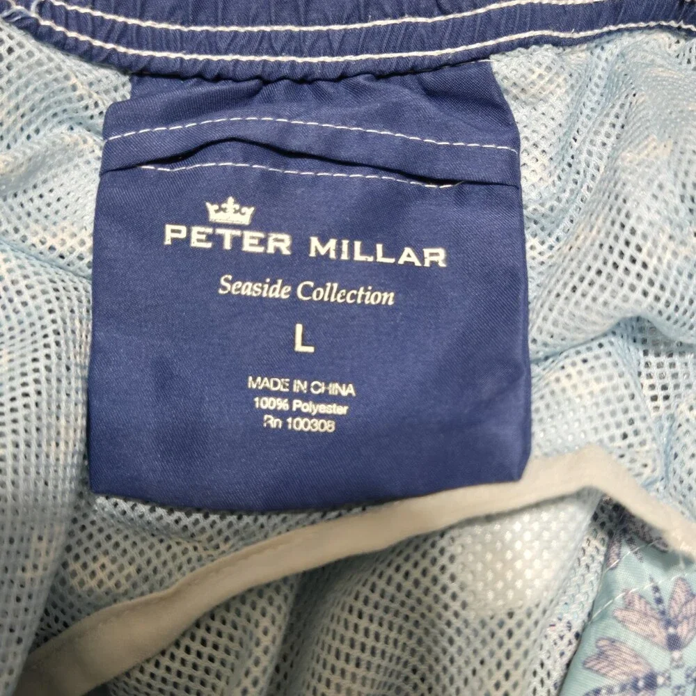 Peter Millar Seaside Collection Swim Trunks Dragonflies Men's Size Large